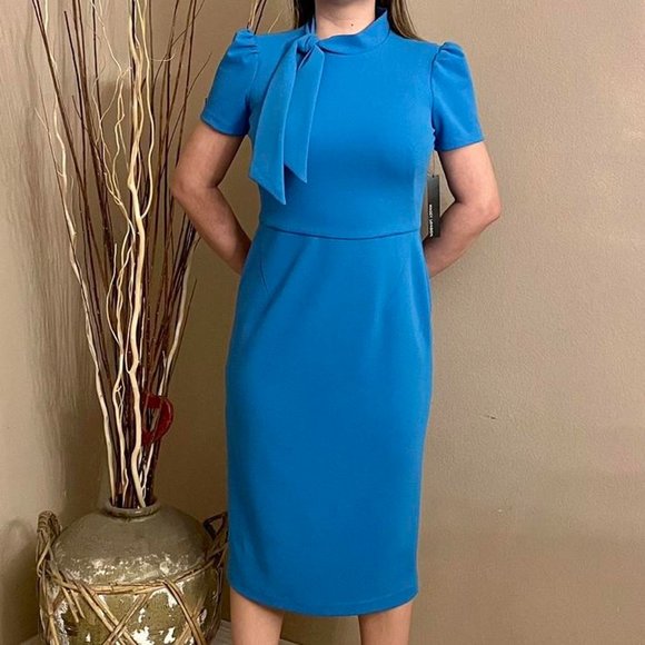 Blue Midi Dress - Picture 1 of 4